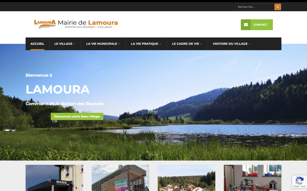 Site Internet Mairie de Lamoura