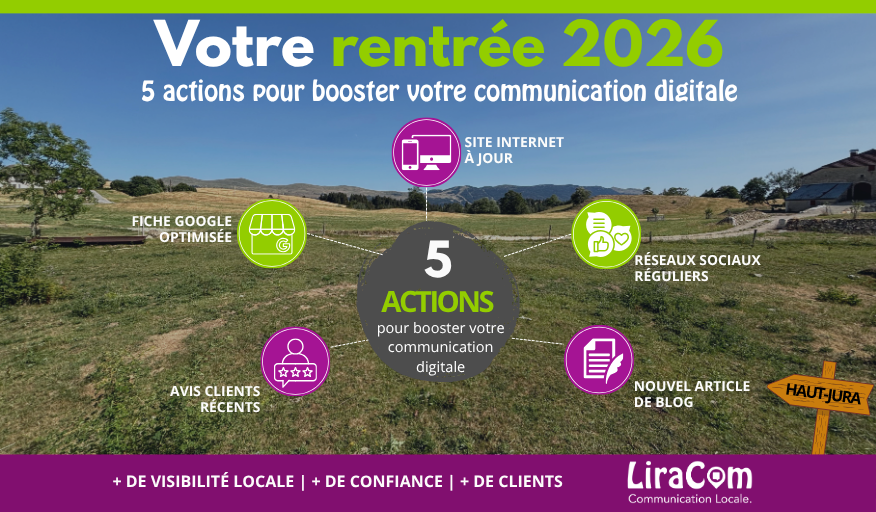 Rentrée 2026 : 5 actions pour booster votre communication digitale dans le Haut-Jura